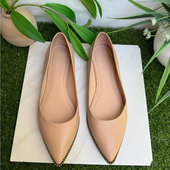COACH beechwood leather flat shoes size 8.5 - Picture 6 of 12